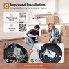 image:imageaddlon 27 Flower Low Profile Ceiling Fans with Lights and Remote White  Flush Mount Fandelier RemoteBluetooth App Control 30006000K Dimmable LED Timer Memory Bedroom Kitchen Living roomBlack  Flower