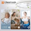 image:imageaddlon 27 Flower Low Profile Ceiling Fans with Lights and Remote White  Flush Mount Fandelier RemoteBluetooth App Control 30006000K Dimmable LED Timer Memory Bedroom Kitchen Living roomWhite  Starry
