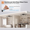 image:imageaddlon 27 Flower Low Profile Ceiling Fans with Lights and Remote White  Flush Mount Fandelier RemoteBluetooth App Control 30006000K Dimmable LED Timer Memory Bedroom Kitchen Living roomBlack  Starry
