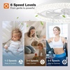 image:imageaddlon 27 Flower Low Profile Ceiling Fans with Lights and Remote White  Flush Mount Fandelier RemoteBluetooth App Control 30006000K Dimmable LED Timer Memory Bedroom Kitchen Living roomWhite  Crystal