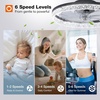 image:imageaddlon 27 Flower Low Profile Ceiling Fans with Lights and Remote White  Flush Mount Fandelier RemoteBluetooth App Control 30006000K Dimmable LED Timer Memory Bedroom Kitchen Living roomBlack  Crystal