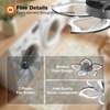 image:imageaddlon 27 Flower Low Profile Ceiling Fans with Lights and Remote White  Flush Mount Fandelier RemoteBluetooth App Control 30006000K Dimmable LED Timer Memory Bedroom Kitchen Living roomBlack  Flower
