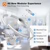 image:imageaddlon 27 Flower Low Profile Ceiling Fans with Lights and Remote White  Flush Mount Fandelier RemoteBluetooth App Control 30006000K Dimmable LED Timer Memory Bedroom Kitchen Living roomWhite  Crystal