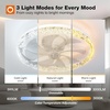 image:imageaddlon 27 Flower Low Profile Ceiling Fans with Lights and Remote White  Flush Mount Fandelier RemoteBluetooth App Control 30006000K Dimmable LED Timer Memory Bedroom Kitchen Living roomWhite  Crystal