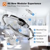 image:imageaddlon 27 Flower Low Profile Ceiling Fans with Lights and Remote White  Flush Mount Fandelier RemoteBluetooth App Control 30006000K Dimmable LED Timer Memory Bedroom Kitchen Living roomBlack  Crystal