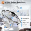 image:imageaddlon 27 Flower Low Profile Ceiling Fans with Lights and Remote White  Flush Mount Fandelier RemoteBluetooth App Control 30006000K Dimmable LED Timer Memory Bedroom Kitchen Living roomBlack  Starry
