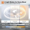image:imageaddlon 27 Flower Low Profile Ceiling Fans with Lights and Remote White  Flush Mount Fandelier RemoteBluetooth App Control 30006000K Dimmable LED Timer Memory Bedroom Kitchen Living roomWhite  Crystal