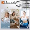 image:imageaddlon 27 Flower Low Profile Ceiling Fans with Lights and Remote White  Flush Mount Fandelier RemoteBluetooth App Control 30006000K Dimmable LED Timer Memory Bedroom Kitchen Living roomBlack  Crystal