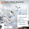image:imageaddlon 27 Flower Low Profile Ceiling Fans with Lights and Remote White  Flush Mount Fandelier RemoteBluetooth App Control 30006000K Dimmable LED Timer Memory Bedroom Kitchen Living roomWhite  Starry