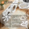 image:imageaddlon 27 Flower Low Profile Ceiling Fans with Lights and Remote White  Flush Mount Fandelier RemoteBluetooth App Control 30006000K Dimmable LED Timer Memory Bedroom Kitchen Living roomWhite  Flower