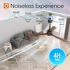 image:imageaddlon 52 Inch Flush Mount Ceiling Fans with Lights and Remote Control  Low Profile solide wood 3CCT dimmable light quiet reversible DC motor 6 speeds bedrooms living rooms covered patiosDownrod with Light